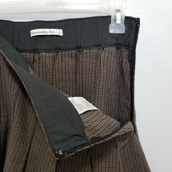 Abercrombie & Fitch skirt Small plaid houndstooth pleated high rise schoolgirl - Picture 11 of 15